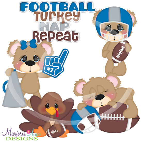 Charlie & JoJo Thanksgiving Football SVG Cutting Files + Clipart - Click Image to Close